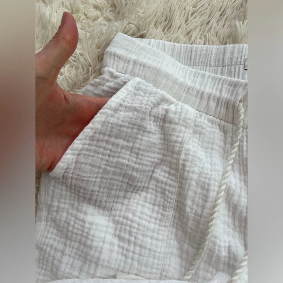 Madewell Lightestspun Beach Cover-Up Pants elastic waist drawstring pocket SZ XS - Picture 5 of 11